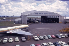 Hangar from Office block (VW Beetle was king of the car parks)