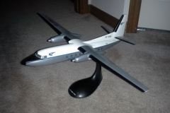 An ex-EAA airline display model of a F27 in the original livery. Courtesy of Ron Rhodes in Waterloo Ontario Canada