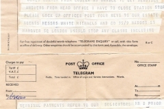 The last telegram sent to EAA Glasgow on 28th February 1977 advising closure  of the office.